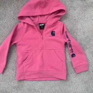 Carhartt Toddler Kids Pink Zip-Up Hoodie